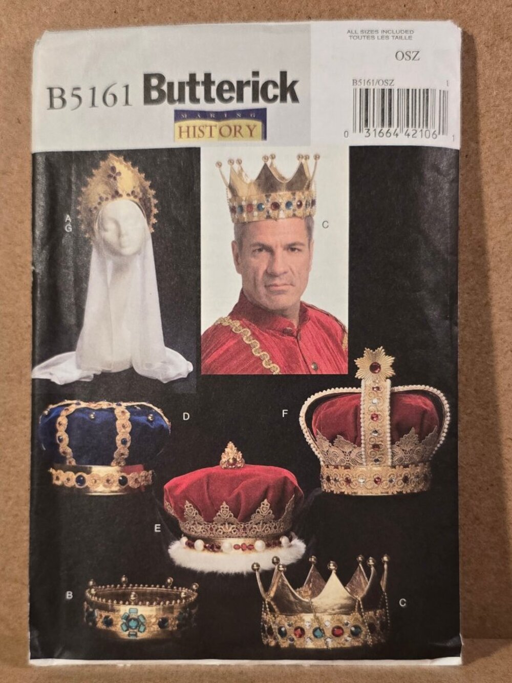 SEWING PATTERN Butterick B5165 Making History Used *Very Good